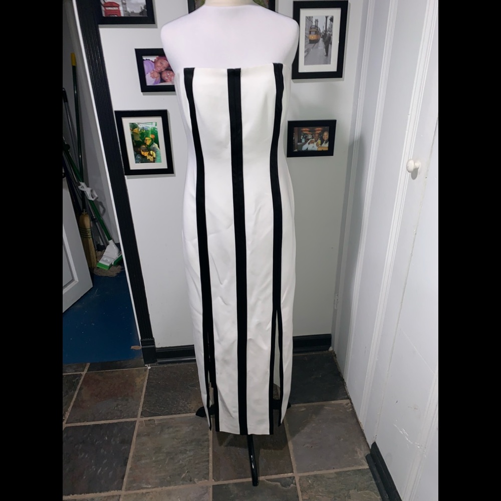 New Diane Van Furstenberg Strapless Midi Dress - Picture 4 of 8